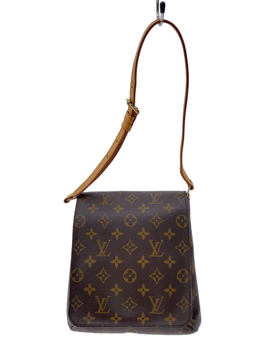 LOUIS VUITTON Musette Salsa Monogram Canvas Long Shoulder Bag Brown